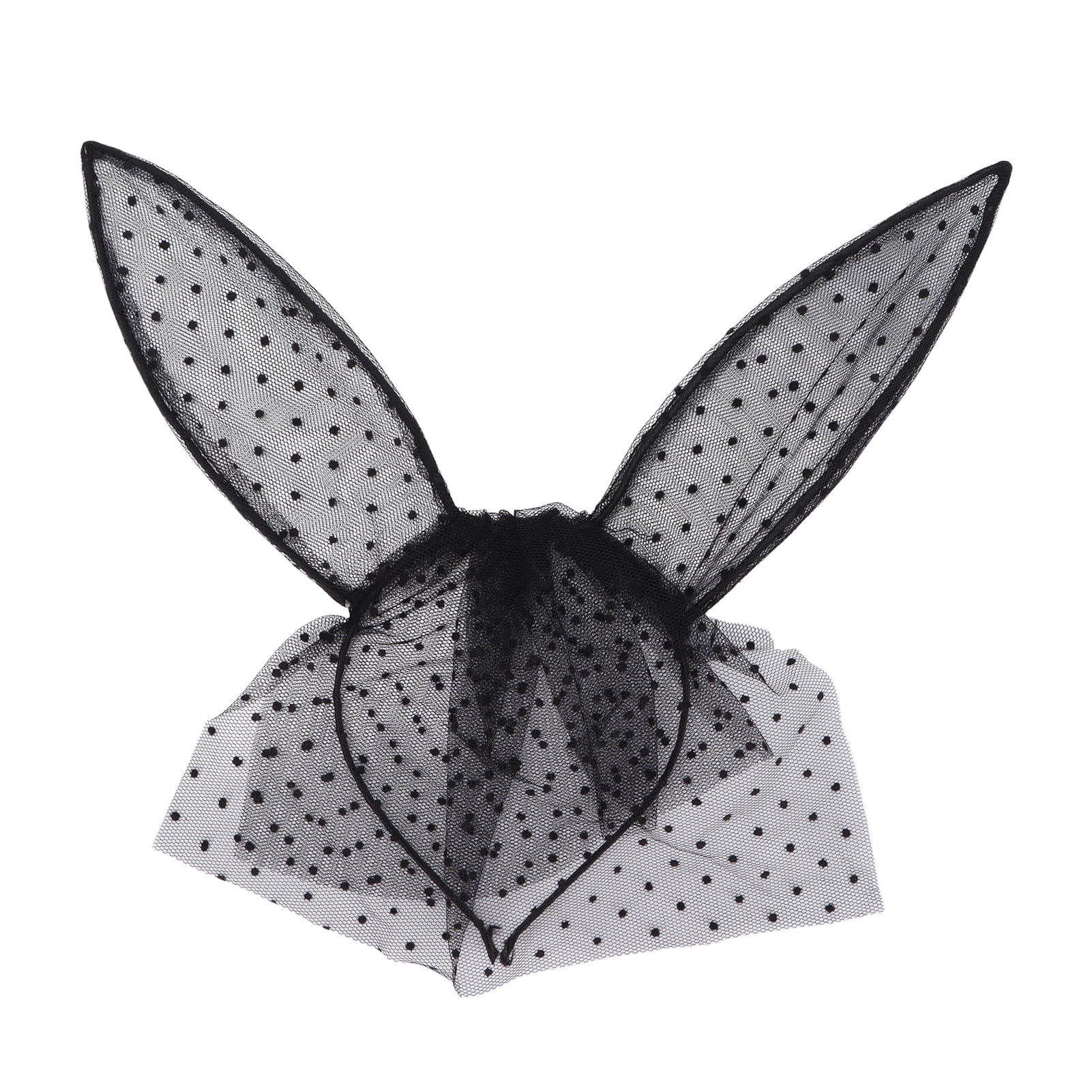 Diadema Orejas De Gato De Encaje Negro Para Niñas - Accesorio Para El Pelo, Ideal Para Halloween Y Fiestas De Disfraces