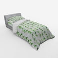 thumbnail image 3 of Ambesonne Leaf Bedding Set 4 Pcs, Watercolor Swirls Branches, Queen, Green White, 3 of 3