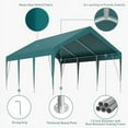 thumbnail image 5 of Carport Heavy Duty Car Canopy UV Resistant Waterproof Portable Garage for Car, Boat, Party, Storage Shed, 5 of 8
