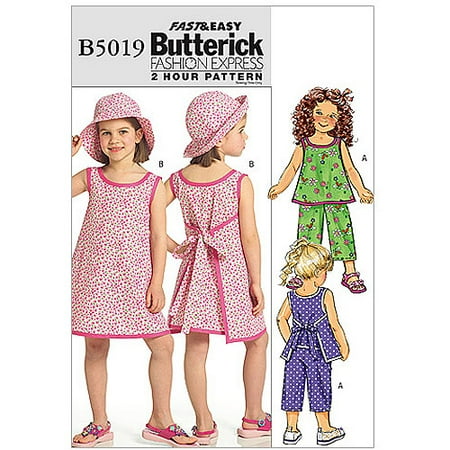 - Butterick Pattern Children's and Girls Top, Dress, Pants and Hat, CDD (2, 3, 4, 5)