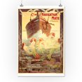 thumbnail image 1 of Cie de Navigation Mixte Vintage Poster (artist: Valere Bernard) France c. 1901 (16x24 Giclee Gallery Print, Wall Decor Travel Poster), 1 of 1