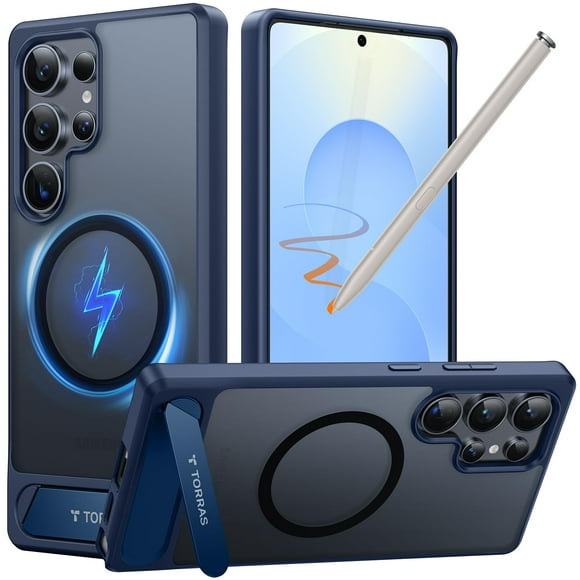Funda de teléfono TORRAS con soporte magnético para Samsung Galaxy S25 Ultra