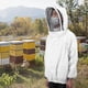 thumbnail image 2 of Chaqueta protectora de apicultura con velo y traje de apicultura con cremalleras dobles, accesorio para apicultor, color blanco, 2 of 12