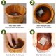 thumbnail image 3 of ZHAOCHENG Baño de pies con jengibre y drenaje linfático Baño de pies con chimenea Baño de pies con ajenjo Bolsa para baño de pies con jengibre, 3 of 5