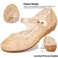 thumbnail image 3 of Ecetana Girls Jelly Sandals Princess Costumes Flats Shoes Cosplay Birthday Party Dress Up Shoes for Kids Toddler, 3 of 7