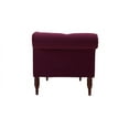 thumbnail image 2 of Samuel Tufted Roll Arm Chaise Lounge Burgundy, 2 of 16