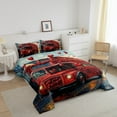 thumbnail image 3 of Erosebridal Romantic Bus Bedding Twin Comforter Set, Rose Flower Down Comforter, Valentines Day Theme Decor, Reversible, 3 of 8