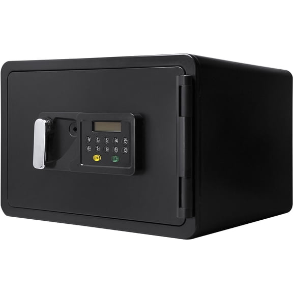Home Safes, 0.54 CUBIC FT KEYPAD FIREPROOF SECURITY SAFE, Black Fireproof Safes,Steel Waterproof Safes, Furniture Office Safes 0.54 CUBIC FT KEYPAD FIREPROOF SECURITY SAFE