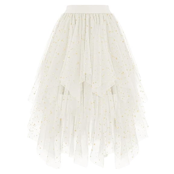 Women Dress Beige Tutu Skirts Long Tulle Dress Layered Mesh Fairy Skirt Princess Tutu