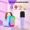 thumbnail image 4 of OUTUVAS Máquina de micrófono de karaoke para niños, juguete para niñas de 4 a 12 años, regalo de cumpleaños de Navidad para niñas, juguetes de karaoke, regalos para niñas de 4, 5, 6, 7, 8, 9, 10, 12 a, 4 of 4