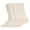 Beige, variant on 5 Pairs Kids Ruffle Crew Socks Scalloped Mid-Calf Solid Color Stockings for Boys Girls School Daily Wear 6-14 Years