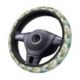 thumbnail image 2 of Uemuo Watercolor Palm Tree Printed Car Elastic Steering Wheel Cover - Universal Car Accessory for Diverse Cars Anti-Slip, and Comfortable- 15", 2 of 8