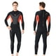 thumbnail image 4 of Traje de neopreno de cuerpo completo de neopreno de 3 mm para hombre con traje de buceo con cremallera trasera, 4 of 7