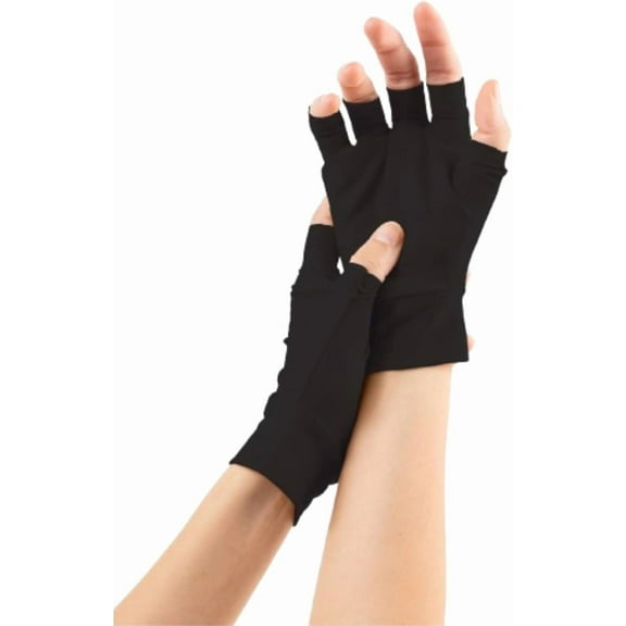 Jtbuh XLY Light Skin Tone Fingerless Gloves – Made in USA – Conceal Bruises & Protect Thinning Skin