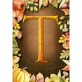 thumbnail image 2 of America Forever Fall Monogram Garden Flag Letter T 12.5 x 18 inches Double Sided, Pumpkin Autumn Leaves Harvest Seasonal Outdoor Decor, Holiday Outside Yard Decorations, 2 of 5