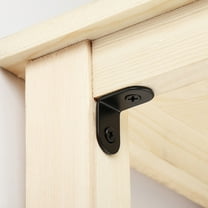 Supvox 20Pcs Thick Stainless Steel Black Shelf Brackets for Home Use with Easy Installation