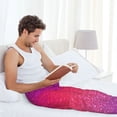 thumbnail image 5 of Bingfone Light Purple Glitter Mens All Over Print Sleep Pajama Pants-XX-Large, 5 of 5