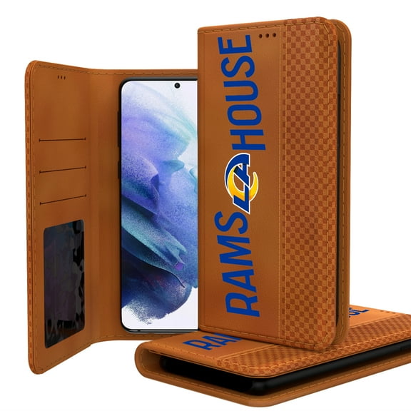 Keyscaper Brown Los Angeles Rams Galaxy Folio Case