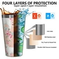 thumbnail image 3 of 16oz Tumblers Great Pyrenees Dog and Pioneer Flower Stainless Steel Vacuum Insulated Double Wall Travel Tumbler Cups Mug with Lid and Straw,Cleaning Brush for Coffee,Tea, 3 of 4