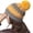 Yellow, variant on QASIEATN Womens Baseball Caps Women's Fleece Lined and Thickened Knitted Hats Cold Hats Warm Trendy and Versatile Solid Color Hats Fall Fashion Accessories