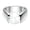 Silver-White, variant on Vintage C shaped Ring Unisex Stainless Steel Inlaid 10MM Cat's Eye Stone Gold-Black Size 5