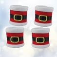 thumbnail image 1 of DEEPCRAFF Porte-Serviettes en Tissu Rouges pour Serviettes en Tissu 4 Pcs pour Table et Fête, 1 of 8