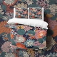 thumbnail image 4 of Colcha japonesa Crisantemo Juego de cama, manta con flores de colores, 4 of 9