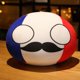 thumbnail image 1 of 10-40cm Kawaii Countryball peluche de juguete de Polonia una EE. UU. URSS FRANCIA Rusia Reino Unido Japón UE CANANDA ITA RU sofá almohada colgante, 1 of 5