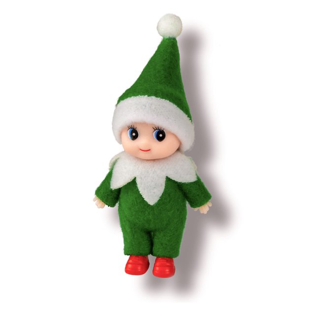 LitoMagic Muñeco Duende Bebé Navideño con Mono Verde