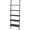 Walnut & Black, variant on Tcbosik Ladder Bookshelf 5-Tiers Bookcase Wall-Mounted Storage Display Rack with Metal Frame, Walnut & Black
