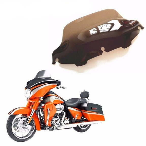 Smoke 8" Wave Windshield Windscreen for Harley FLHT FLHTC FLHX Touring Electra Harley Cruiser Touring FLHT Models