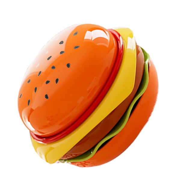 Juego De Platos Pequeños Para Hamburguesa, De Salsa Apilable Para Postre De Aperitivos De Fiesta De Barbacoa, Con Forma Compacta De Hamburguesa Para Un Fácil Almacenamiento