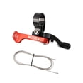 thumbnail image 2 of Mando a distancia para tija telescópica de bicicleta, universal, ergonómico Negro Rojo, 2 of 9