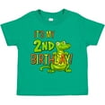 thumbnail image 3 of Inktastic It's My 2nd Birthday with Cute Green Alligator Boys or Girls Toddler T-Shirt, 3 of 5