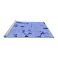 thumbnail image 2 of Ahgly Company Machine Washable Indoor Rectangle Persian Blue Bohemian Area Rugs, 3' x 5', 2 of 4