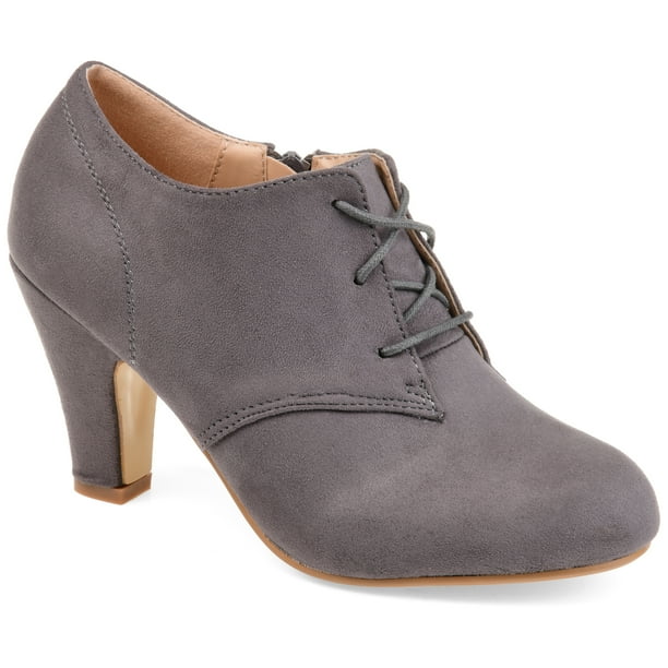 wide width chunky heel booties
