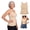 Beige, variant on Maggies Tanks Built In Bra For Women Sleeveless Wide Strap Camisole, Padded Seamless Shaping Camisole Soft Smoothing Oversized Cami Shelf Bra Loose Fit Plus Size Tanktops