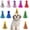 Small 4 Inch 10pcs, variant on 5 count Christmas Hats Cute Cats Party Hats Pet Set Dogs Santa Hats Puppies Kittens Accessories Costumes. (Small Christmas A)