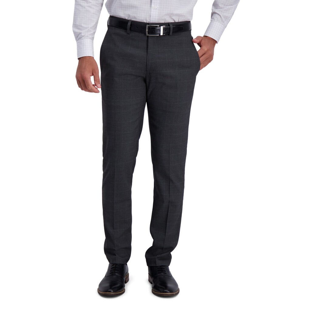 J.M Haggar Pantalon chino extensible de luxe confortable pour homme