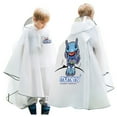 thumbnail image 1 of MIASHUI Imperméables pour Enfants Ponchos de Pluie Imperméables Réutilisables avec Capuchon pour Garçons et Filles, Blanc, 16-18 Ans, 1 of 4