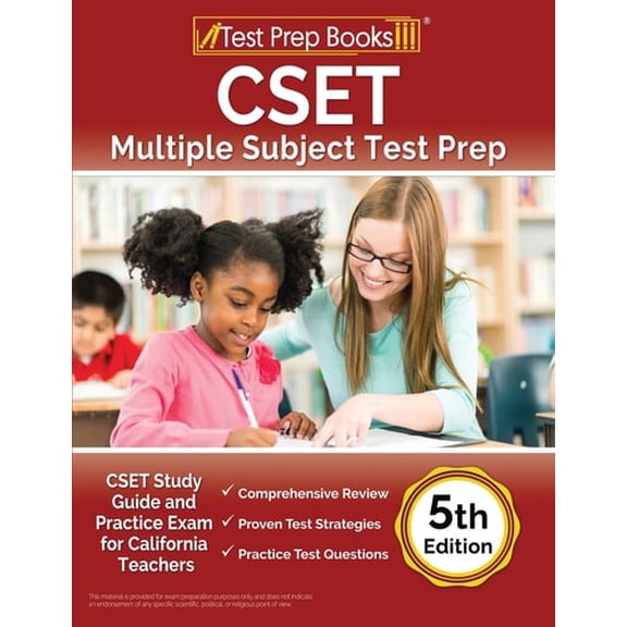 Pre-Owned CSET Multiple Subject Test Prep: CSET Study Guide and Practice Exam for California Teachers [5th Edition] (Paperback) 1637753705 9781637753705