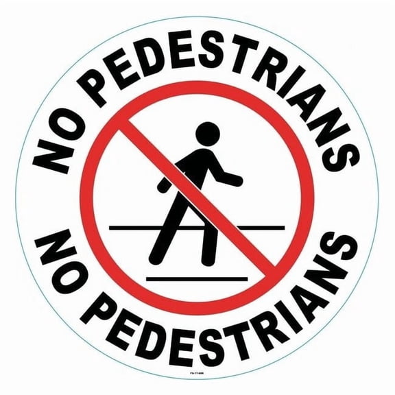 Stranco Anti-Slip Floor Sign,17 in x 17 in,Vinyl FS-17-606