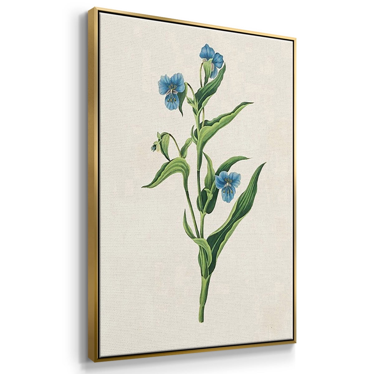 Flowers of the Seasons IV - Framed Premium Gallery Wrapped Canvas L Frame 3 Piece Set - Ready to Hang, 37x75 by Wexford Home