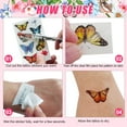 thumbnail image 5 of Butterfly Tattoos Temporary for Kids/Women, Colorful & Waterproof Butterfly Temporary Stickers for Party Favors/Gifts/Decorations, 5 of 8