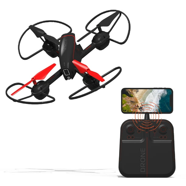 SHARPER IMAGE 2.4GHz RC Mach 10inch Drone with Stream Camera, Remote