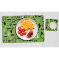 thumbnail image 4 of Printtoo Personalized Placemat & Coaster Set For Kids Toddlers,Birthday Gift For Boys,Gift For Girls,Raccoon-11x17 Inch, 4 of 6