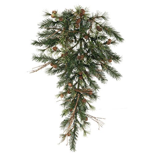Vickerman 36" Mixed Country Pine Artificial Christmas Teardrop Unlit