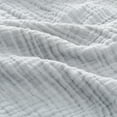 thumbnail image 6 of Carriediosa 100% Cotton Muslin Throw Blanket Gauze Blankets for Adults Soft Throws for Bed and Couch, 50" x 70" Light Grey, 6 of 7
