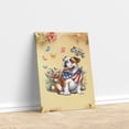 thumbnail image 3 of English Bulldog Celebrates Spring and Enjoys a Happy Easter Vertical Matte Canvas Poster Dog Lover Gifts Idea Wall Art Home Decor - 02001, 3 of 5