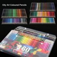 thumbnail image 1 of Lápices de acuarela de 160 colores, lápices de colores solubles en agua para estudiantes de arte y profesionales. Surtido de 160/120/72 colores para bocetos y páginas para colorear., 1 of 6